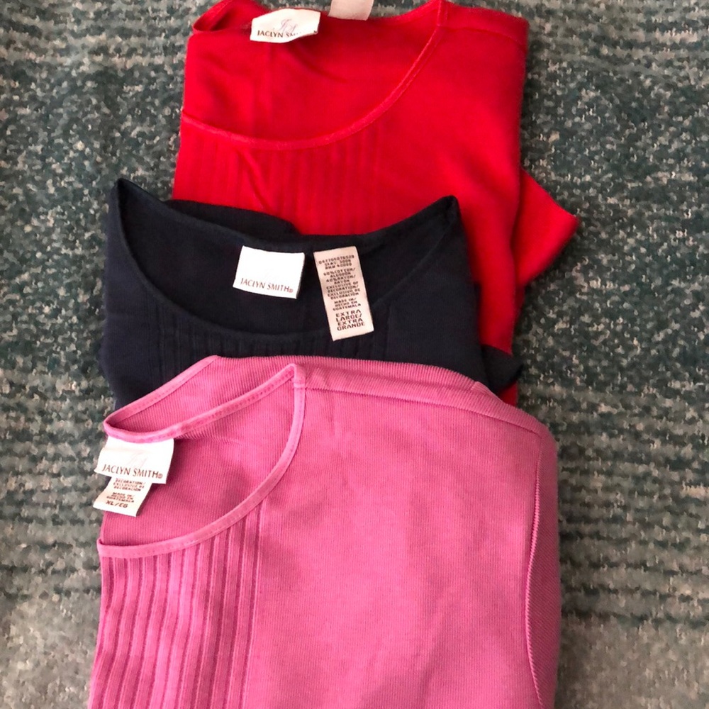Set of three new Jaclyn Smith shirts